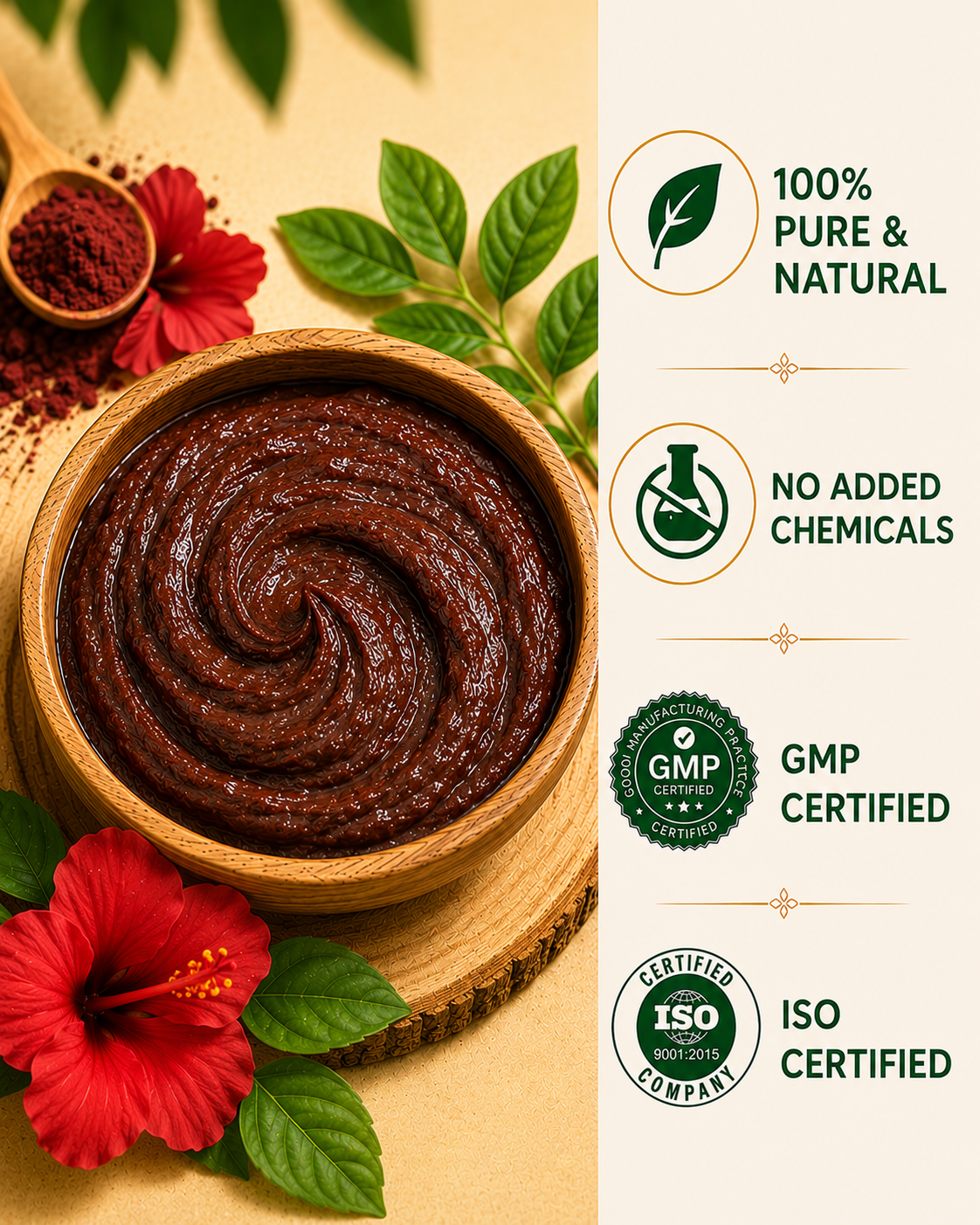 Hibiscus Flower Powder — For Hair & Skin