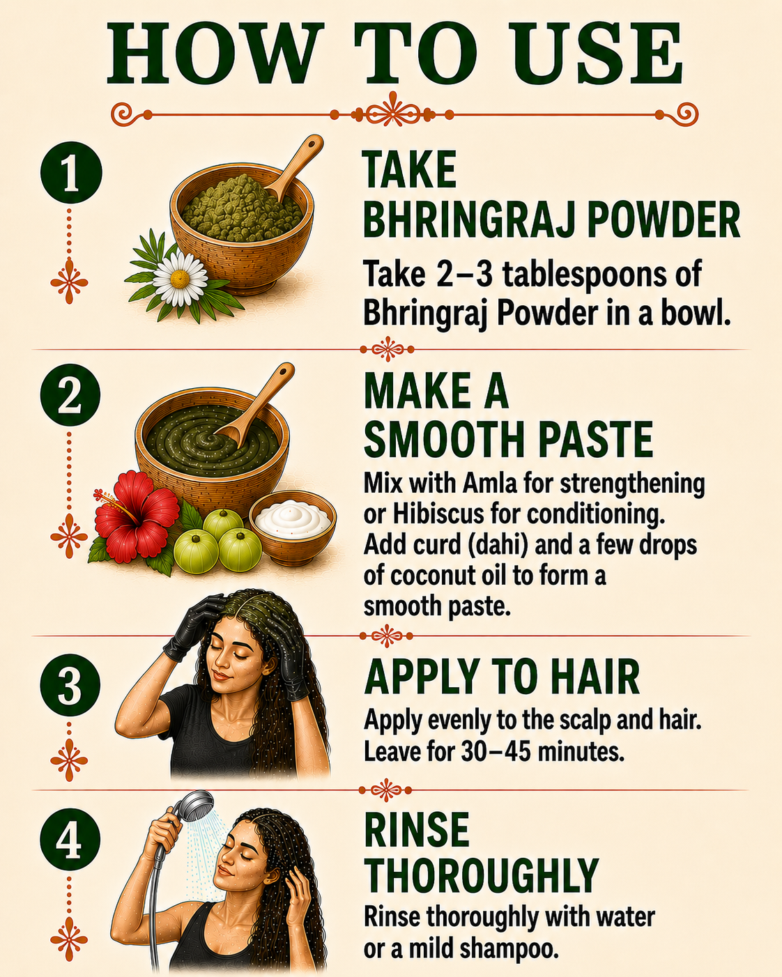 Bhringraj Powder — King of Herbs for Hair Growth