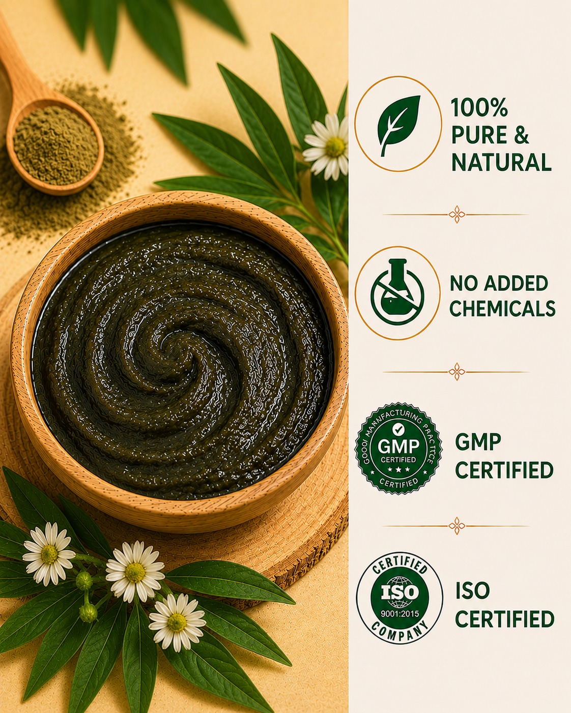 Bhringraj Powder — King of Herbs for Hair Growth