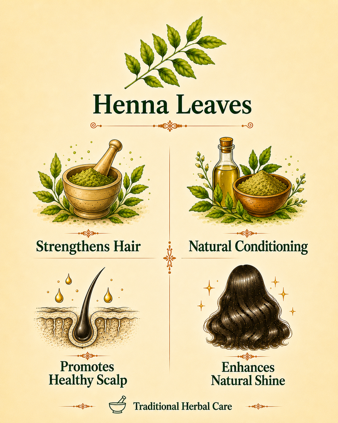 Henna, Indigo & Amla Powder Combo — For Natural Hair Colour & Shine.