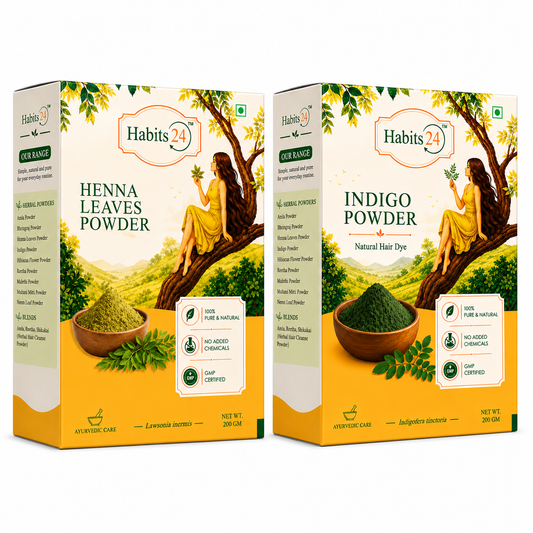 Henna & Indigo Powder Combo — For Natural Hair Colour