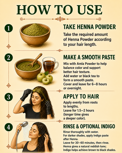 Henna Leaves Powder — Natural Conditioning Hair Colour