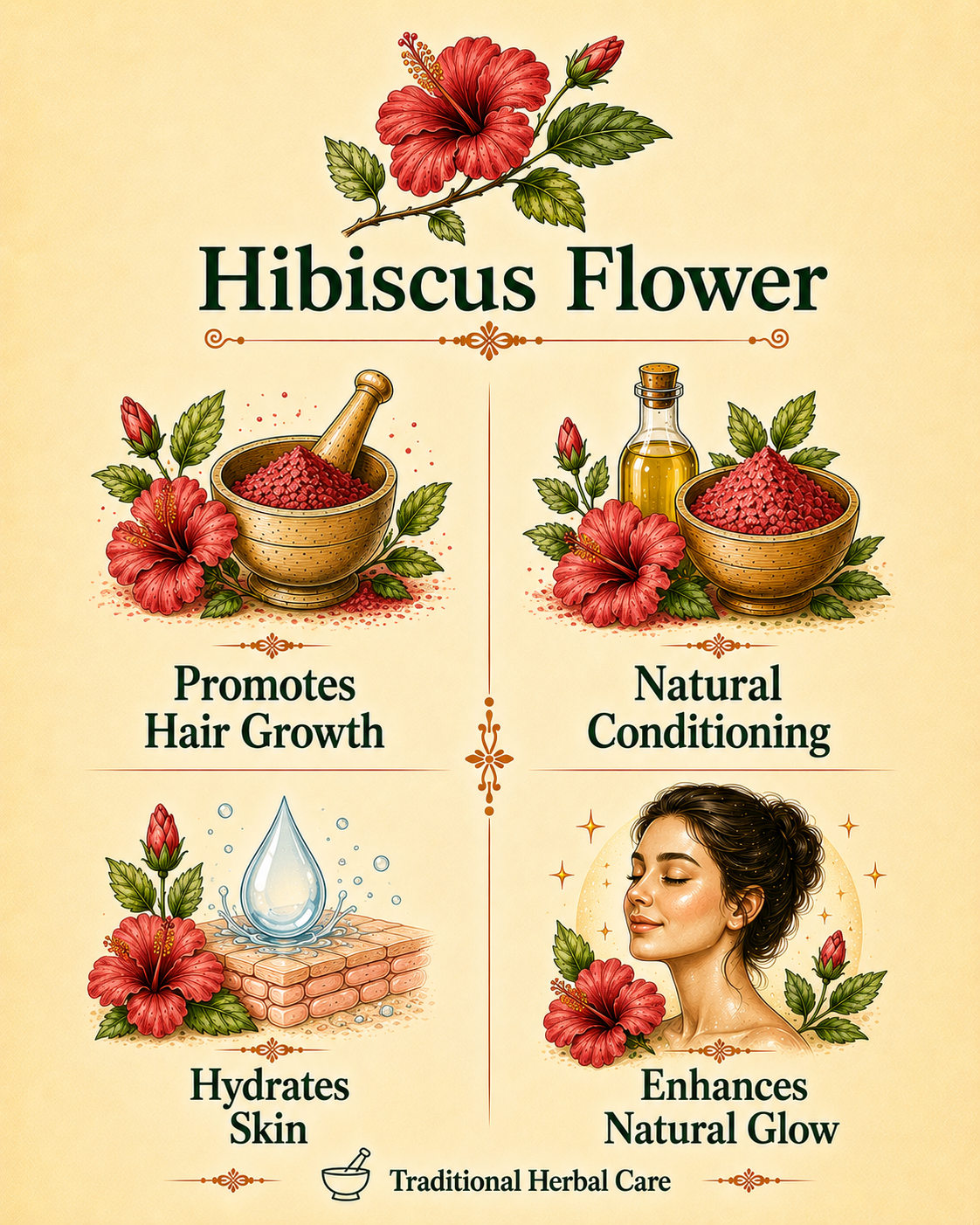 Hibiscus Flower Powder — For Hair & Skin