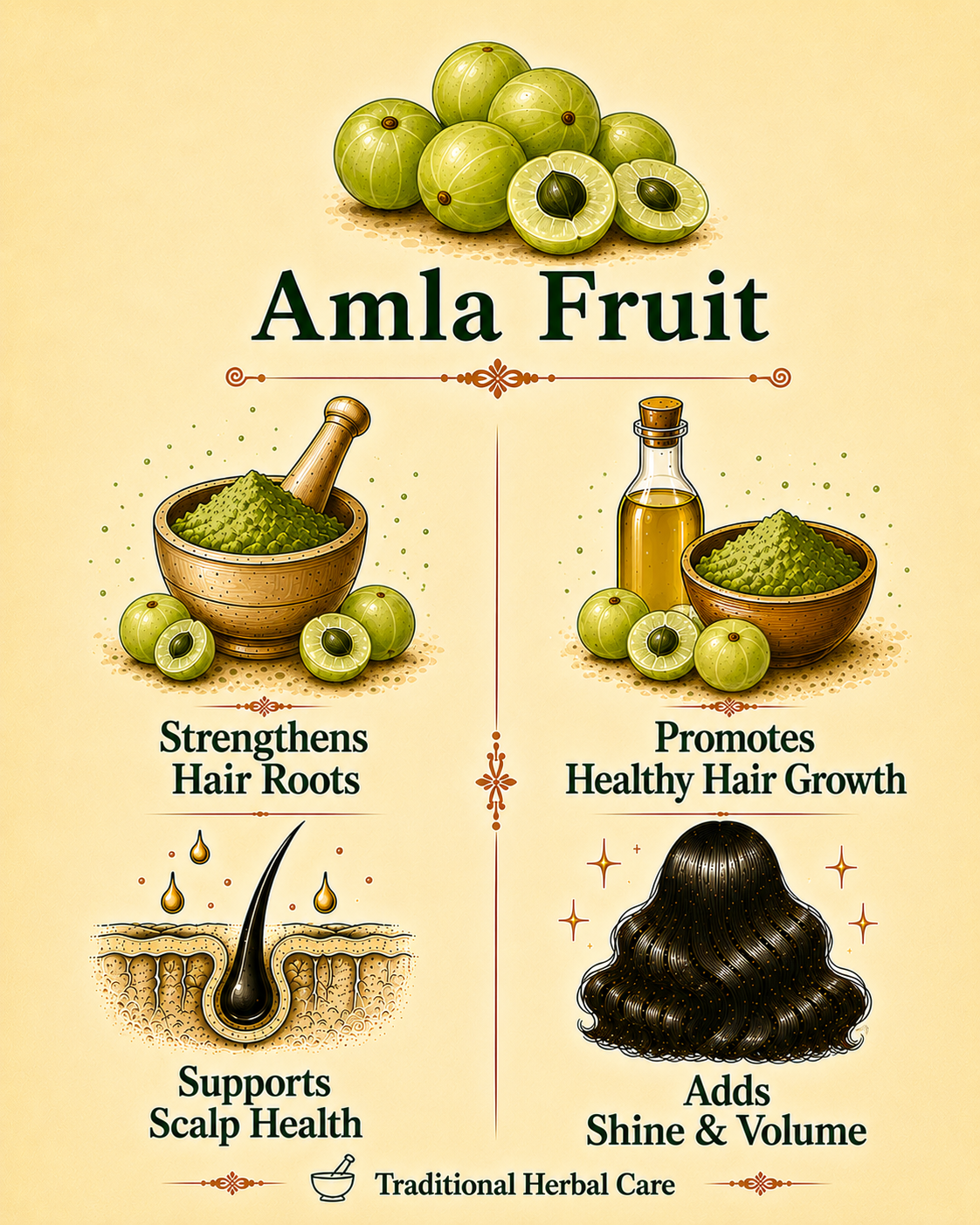 Amla Powder — For Hair Growth & Natural Shine