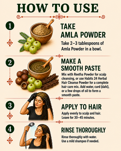 Amla Powder — For Hair Growth & Natural Shine