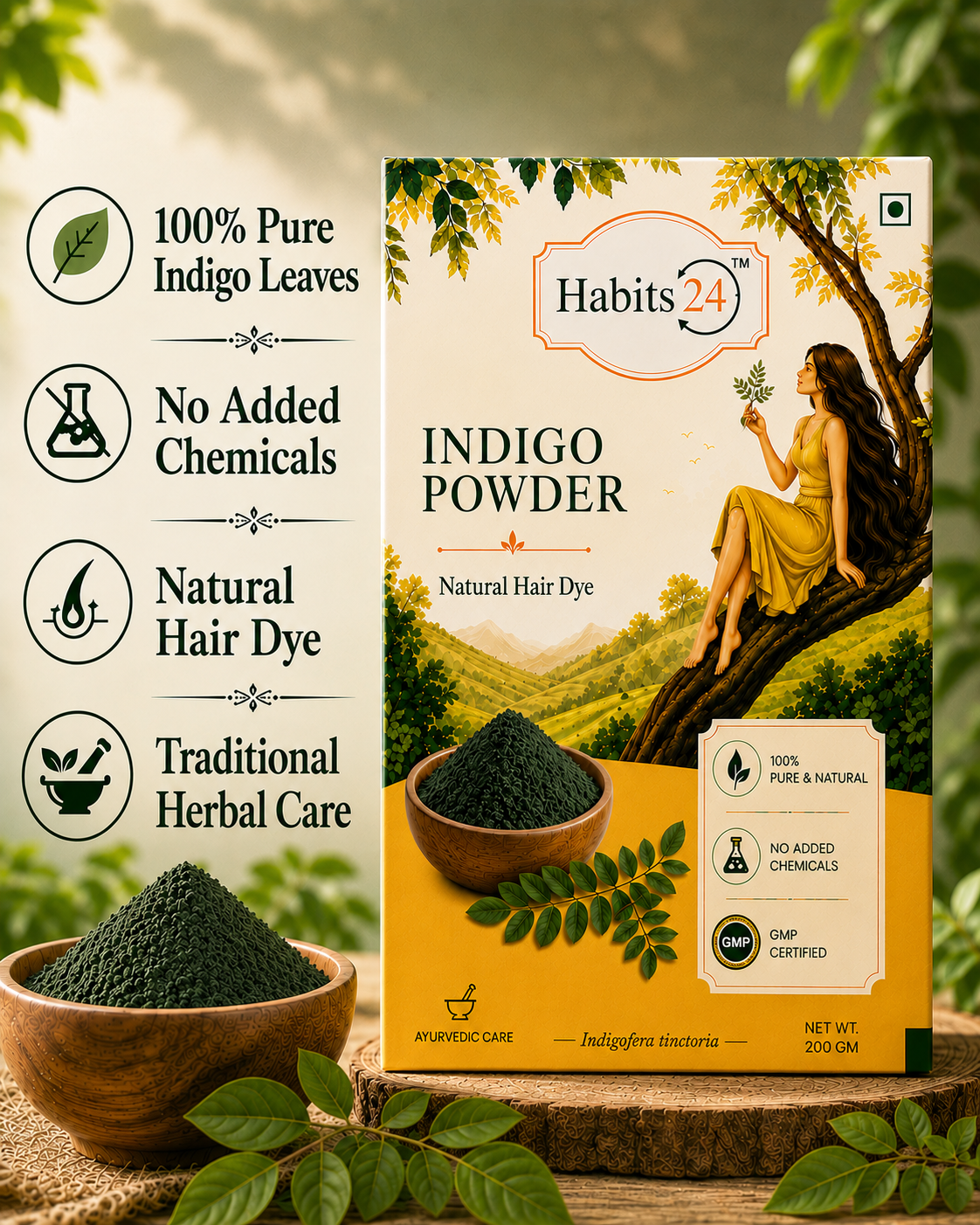 Indigo Powder — Natural Hair Dye